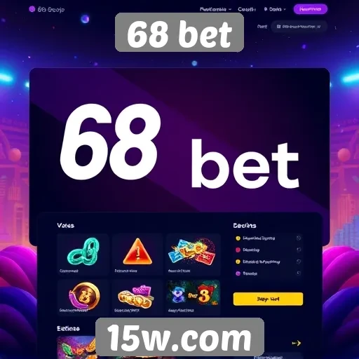 Interface e usabilidade do site 68 bet